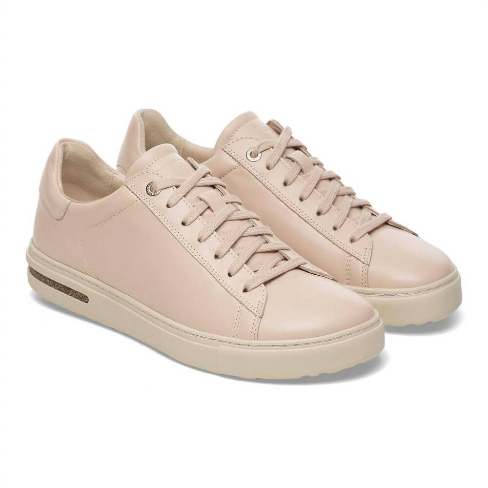 NEW BIRKENSTOCK women's bend low leather sneakers - narrow in new beige - Picture 4 of 8